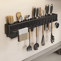 Multi-Functional Wall Mounted Stainless Steel Kitchen Organizer with Hooks(60cm)